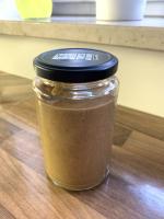 Gehobelte, geröstete Mandeln nach knapp 2 min