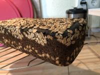 Verkohlter Brotoberteil