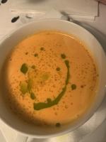 Büsumer Krabbensuppe mit Petersilienöl