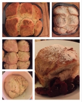 Rohrnudeln mit Vanillesoße