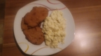 schnitzel mit Erdäpfel - Käs'