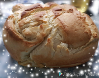 Vanillebrot gefaltet