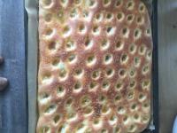 Butterkuchen mit Dinkelmehl und Rohrzucker