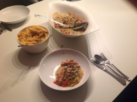 Mit Paprika und Fr&uuml;hlingszwiebel....