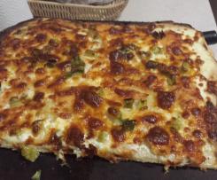 Lachsflammkuchen