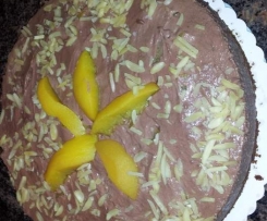 Variation von Variation von schnelle Pfirsich Schoko Torte