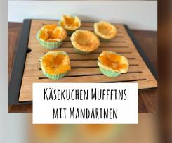 Käsekuchen Muffins mit Mandarinen