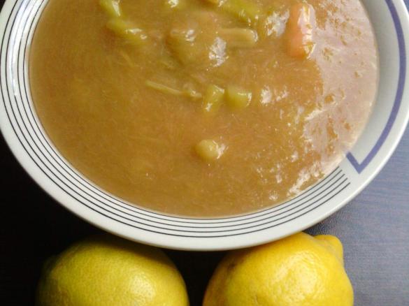 Zitrone küsst Rhababer-Kompott