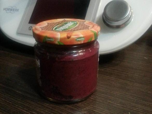 supereinfache Blaubeer-Himbeer-Chia-Marmelade