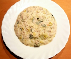 Käse-Lauch-Suppe