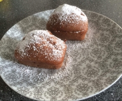 Variation von Bananen-Schoko-Kuchen mit Nutella und Baileys