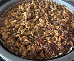 Walnusskuchen mit  Äpfeln