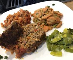 Hackbraten mit Tomaten Reis - Schmid Oma