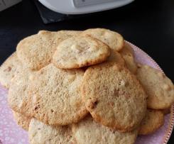 Weiße Schoko Erdbeer Cookies