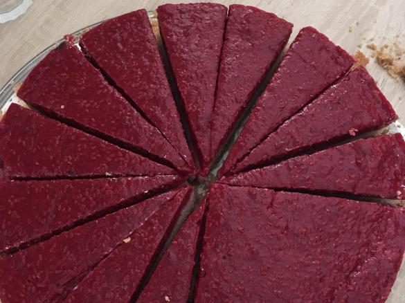 Himbeer-Kokos-Milchreis-Kuchen