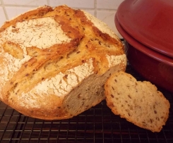 Mischbrot mit Quellstück und frischem Sauerteig