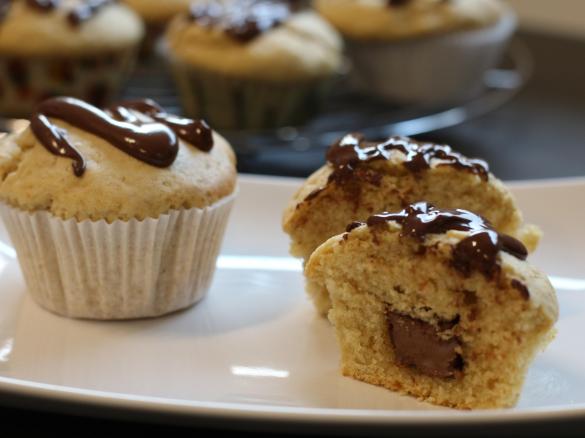 Nougat-Muffins mit Buttermilch