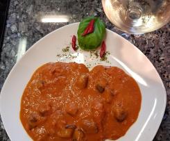 Gerrys Nürnberger Würstl - Schnellgulasch mit Curry