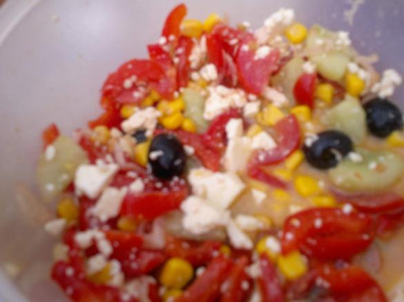 Griechischer Bauernsalat schnell und einfach