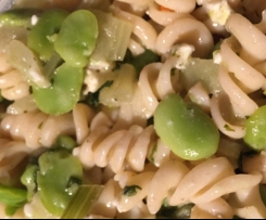 Nudeln mit Fenchel und dicken Bohnen