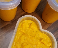 Karotten-Zuccini-Kürbis-Süsskartoffel-Brei