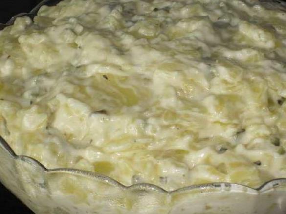 Kartoffelsalat mit Mayonnaise und ... Zucker!!!