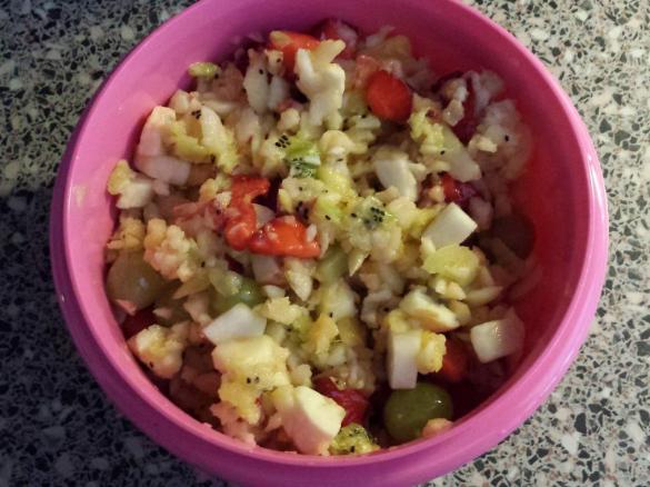 Frischer, sommerlicher Obstsalat