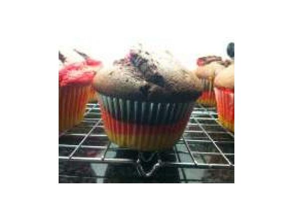 WM Zitronenmuffins schwarz, rot, gelb 