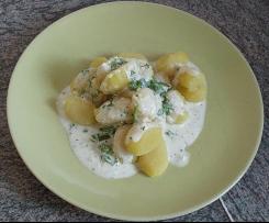 Gnocchi in cremiger Kräutersosse