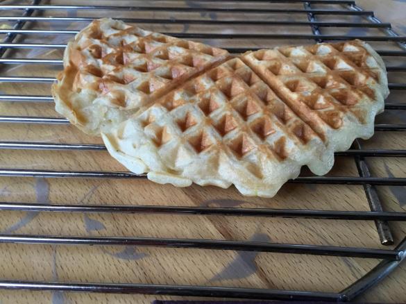 Waffelteig (mit Banane und Öl)