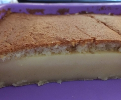 Magischer Pudding-Kuchen - mit Dinkelmehl - saulecker
