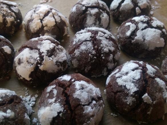 Schokobällchen mit Schneehaube