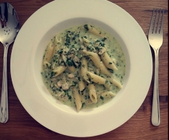 All in One Spinatnudeln mit Geschnetzeltes