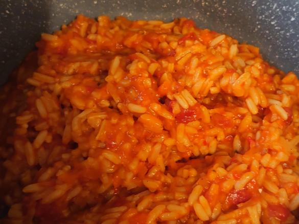 Variation Paprika-Tomaten-Möhren-Reis