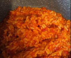 Variation Paprika-Tomaten-Möhren-Reis