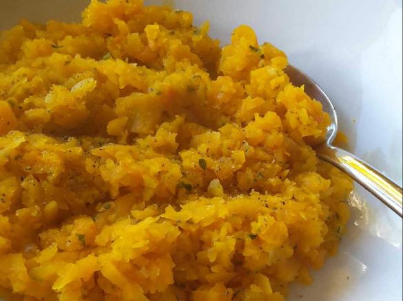 Butternußkürbis Risotto