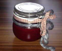 Weihnachtsmarmelade mit Himbeeren