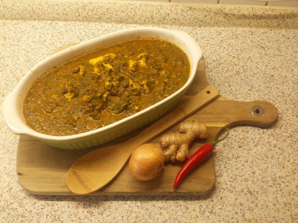 Chicken Murgh Palak (indisch - Hähnchen mit Spinat)