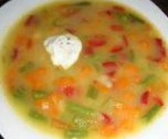 Kartoffelsuppe mit Schmand