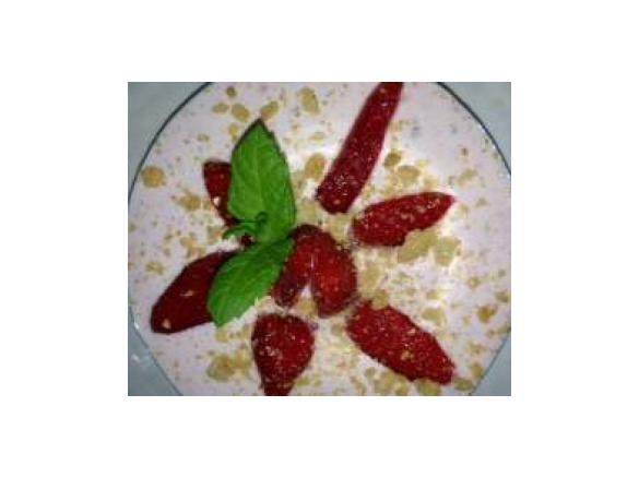 Schnelles Erdbeer-Joghurt-Dessert-ohne Sahne