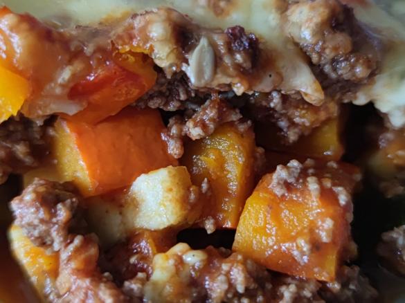 Kürbis-Hack-Auflauf