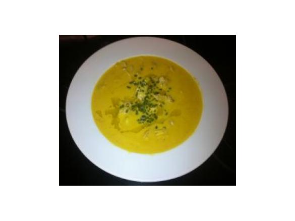 Maissuppe mit Hühnchen