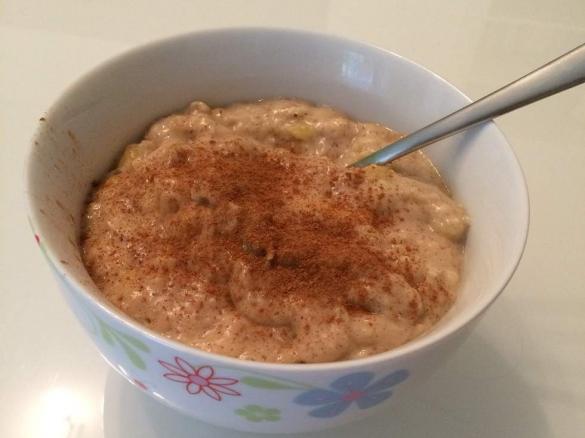 WW Porridge mit Obst/Zimt/Mandeln