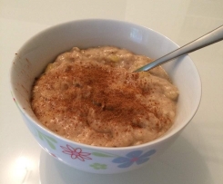 WW Porridge mit Obst/Zimt/Mandeln