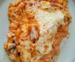 Überbackene Fischstäbchen