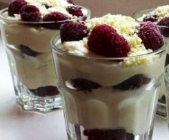 Göttliche Himbeernachspeise