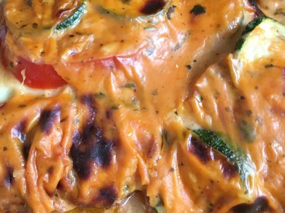Tomaten-Zucchini-Gratin