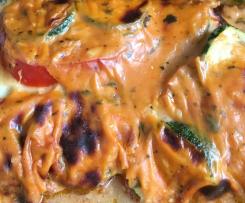 Tomaten-Zucchini-Gratin