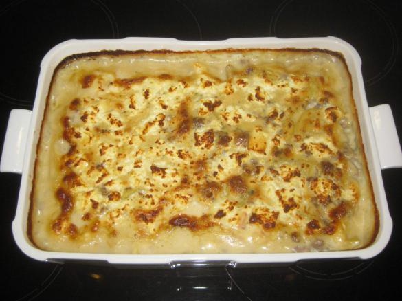 Kartoffel-Hackauflauf mit Feta