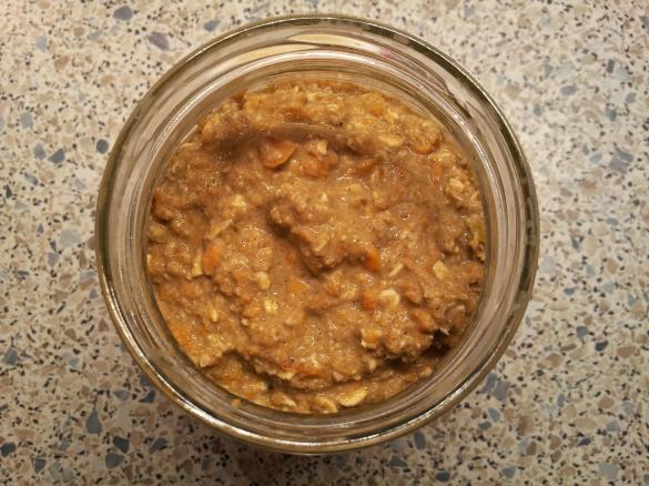 Möhren-Apfel-Overnight Oats/ Porridge vegan